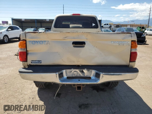 2004 Toyota Tacoma with VIN 5TEWN72N24Z466063, listed as a Copart auction lot 54952055 with 280,336 mi miles and Clean Title. Bid and sale history available at DreamBid. Image 6.