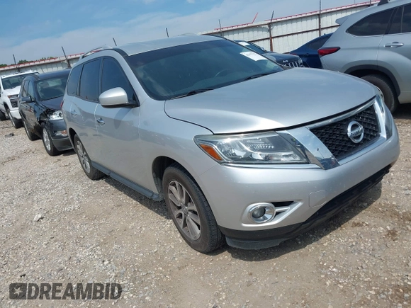 2015 Nissan Pathfinder SV with VIN 5N1AR2MN6FC607826, listed as a IAAI auction lot 42357176 with 176,280 mi miles and . Bid and sale history available at DreamBid. Image 1.
