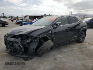 2019 Lexus UX 250h z VIN JTHU9JBH3K2010317, wystawiony jako Copart lot #56598635 z przebiegiem 54 206 mil mil oraz Szkoda całkowita • Salvage title. Historia ofert i sprzedaży dostępna na DreamBid. Obrazek 1.