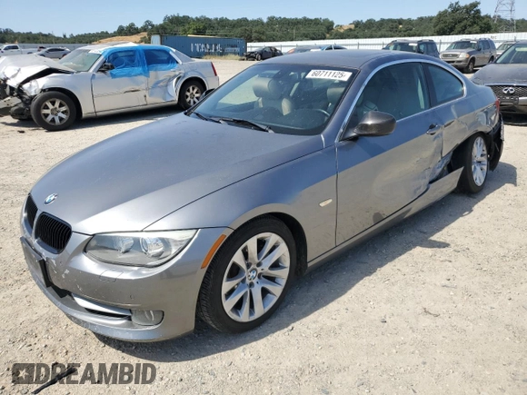 2012 BMW 3 Series 328i with VIN WBAKE5C57CE756265, listed as a Copart auction lot 60711125 with 81,997 mi miles and Salvage title. Bid and sale history available at DreamBid. Image 1.