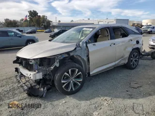 2019 Lexus RX 350L Premium with VIN JTJDZKCA3K2020772, listed as a Copart auction lot 47033295 with 76,679 mi miles and Salvage Title. Bid and sale history available at DreamBid. Image 1.