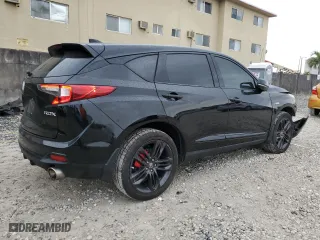 2019 Acura RDX w/A-Spec Pkg with VIN 5J8TC1H61KL009831, listed as a Copart auction lot 89263855 with 76,524 mi miles and Non Repairable. Bid and sale history available at carsss.com. Image 3.