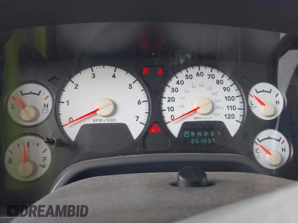 2007 Dodge 1500 ST with VIN 1D7HA18K07J556699, listed as a IAAI auction lot 40279682 with 251,237 mi miles and . Bid and sale history available at carsss.com. Image 7.
