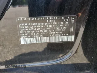 2012 Volkswagen Jetta S with VIN 3VW1K7AJ1CM342943, listed as a Copart auction lot 60465855 with 192,923 mi miles and Salvage title. Bid and sale history available at DreamBid. Image 12.
