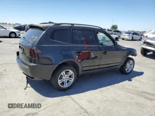 2005 BMW X3 3.0i with VIN WBXPA934X5WD23920, listed as a Copart auction lot 67744454 with 0 mi miles and Salvage Title. Bid and sale history available at carsss.com. Image 3.