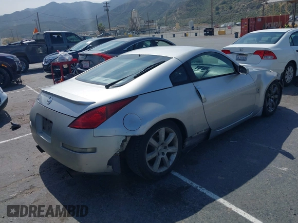 2003 Nissan 350Z Touring with VIN JN1AZ34E43T010781, listed as a IAAI auction lot 42164130 with 181,016 mi miles. Bid and sale history available at carsss.com. Image 4.