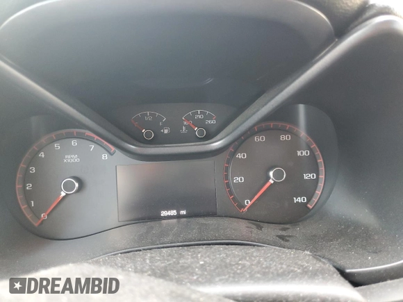 2015 GMC Canyon 2WD SLE with VIN 1GTG5BE32F1175576, listed as a Copart auction lot 72231784 with 29,485 mi miles and Salvage Title. Bid and sale history available at carsss.com. Image 9.