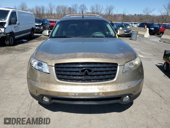 2005 Infiniti FX z VIN JNRAS08W15X203761, wystawiony jako Copart lot #51369915 z przebiegiem 149 513 mil mil oraz Czysty tytuł • Clean title. Historia ofert i sprzedaży dostępna na DreamBid. Obrazek 5.