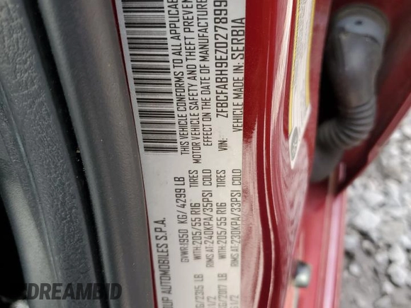 2014 FIAT 500L Easy with VIN ZFBCFABH9EZ027899, listed as a Copart auction lot 73197834 with 151,791 mi miles and Salvage Title. Bid and sale history available at DreamBid. Image 12.