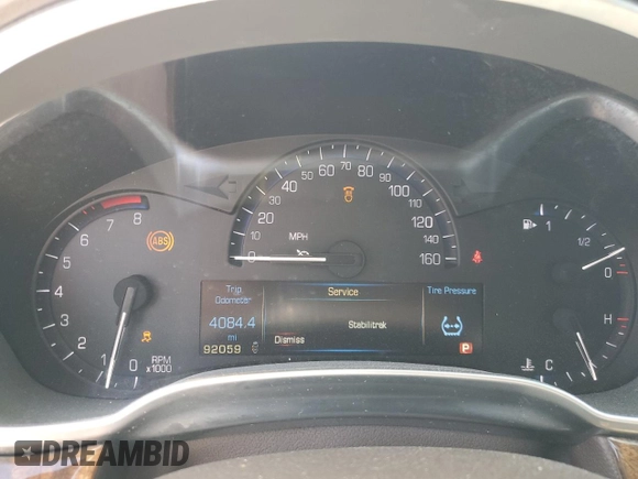 2013 Cadillac SRX Performance Collection with VIN 3GYFNDE37DS535759, listed as a Copart auction lot 52620105 with 92,059 mi miles and Salvage title. Bid and sale history available at DreamBid. Image 9.