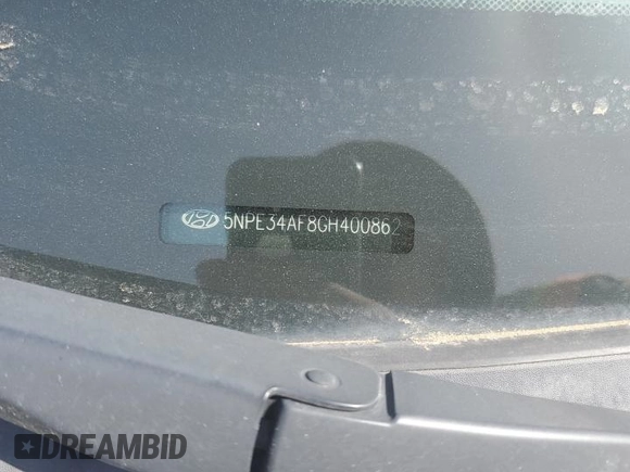 2016 Hyundai Sonata Sport with VIN 5NPE34AF8GH400862, listed as a Copart auction lot 48893925 with 83,712 mi miles and Salvage Title. Bid and sale history available at DreamBid. Image 12.