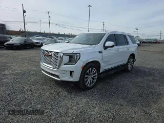 2021 GMC Yukon Denali with VIN 1GKS2DKL4MR143623, listed as a Copart auction lot 41826035 with 92,275 mi miles and Salvage Title. Bid and sale history available at carsss.com. Image 1.