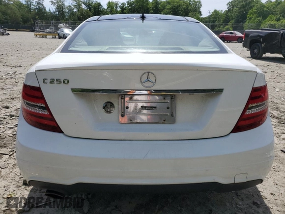 2013 Mercedes-Benz C 250 with VIN WDDGJ4HB7DF980649, listed as a Copart auction lot 57817425 with 109,210 mi miles and Salvage title. Bid and sale history available at DreamBid. Image 6.
