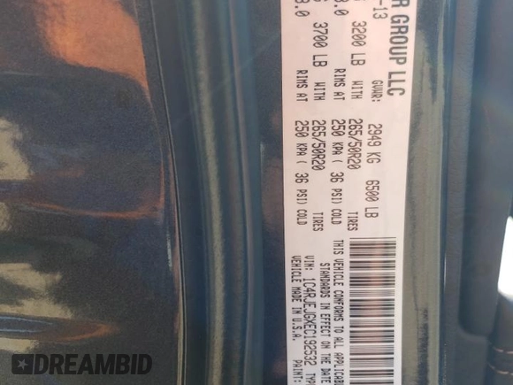 2014 Jeep Grand Cherokee Summit with VIN 1C4RJEJGXEC192532, listed as a Copart auction lot 86210124 with 72,401 mi miles and Salvage title. Bid and sale history available at DreamBid. Image 13.