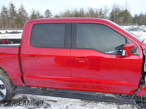 2023 Ford F-150 Lightning Pro with VIN 1FT6W1EV2PWG16485, listed as a IAAI auction lot 41496664 with 7,171 mi miles and . Bid and sale history available at DreamBid. Image 13.