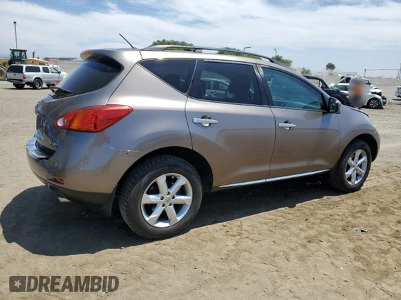 2009 Nissan Murano LE with VIN JN8AZ18W99W103084, listed as a Copart auction lot 67881514 with 183,715 mi miles and Non Repairable. Bid and sale history available at carsss.com. Image 3.