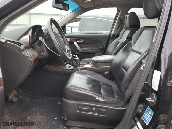 2011 Acura MDX with VIN 2HNYD2H2XBH002968, listed as a Copart auction lot 80855024 with 127,896 mi miles and Clean Title. Bid and sale history available at carsss.com. Image 7.