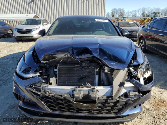2021 Hyundai Sonata SEL Plus with VIN 5NPEJ4J2XMH132301, listed as a Copart auction lot 46515995 with 54,997 mi miles and Salvage Title. Bid and sale history available at carsss.com. Image 5.