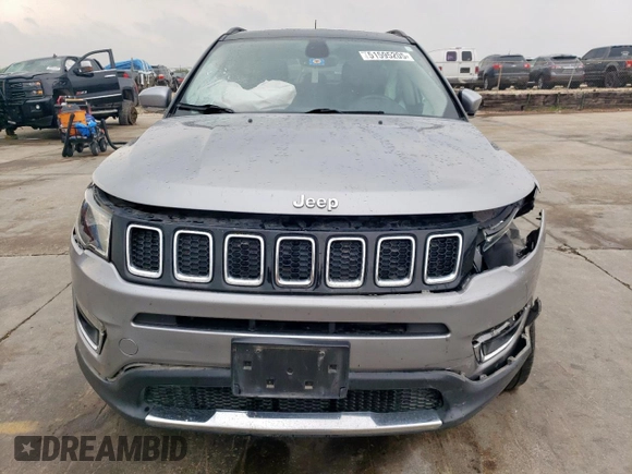 2018 Jeep Compass Limited with VIN 3C4NJDCB7JT179990, listed as a Copart auction lot 51595205 with Not Provided miles and Salvage Title. Bid and sale history available at DreamBid. Image 5.