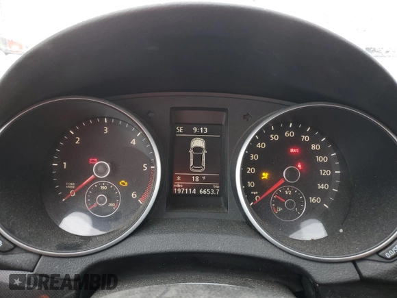 2011 Volkswagen Jetta TDI with VIN 3VWML7AJ5BM683240, listed as a Copart auction lot 42097595 with 197,114 mi miles and Salvage title. Bid and sale history available at DreamBid. Image 9.