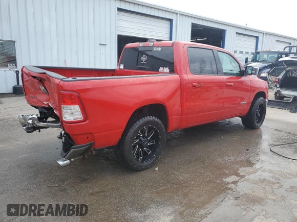 2022 Ram 1500 Big Horn with VIN 1C6SRFFT5NN187823, listed as a Copart auction lot 46137115 with 79,978 mi miles and Salvage Title. Bid and sale history available at carsss.com. Image 3.