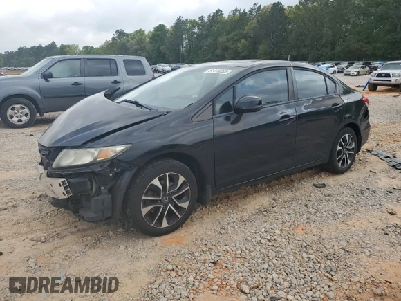 2013 Honda Civic EX with VIN 2HGFB2F80DH521820, listed as a Copart auction lot 51419205 with 137,119 mi miles and Salvage Title. Bid and sale history available at DreamBid. Image 1.