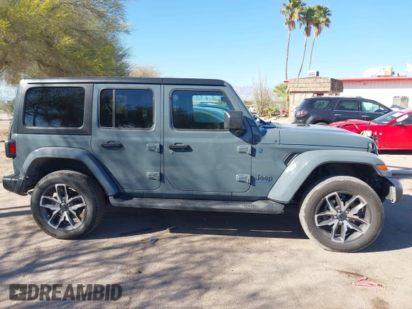 2024 Jeep Wrangler Willys z VIN 1C4RJXN65RW132000, wystawiony jako IAAI lot #41839686 z przebiegiem 14 796 mil mil oraz . Historia ofert i sprzedaży dostępna na DreamBid. Obrazek 13.