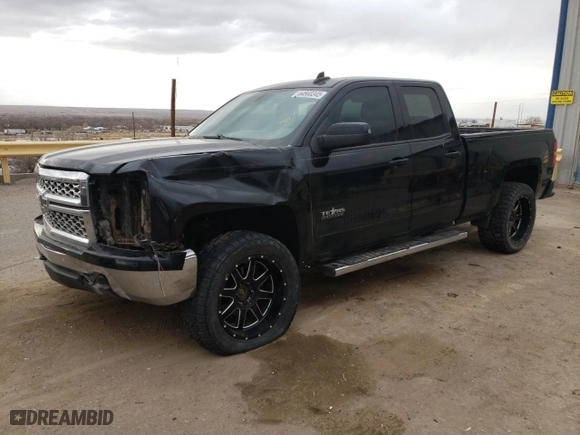 2015 Chevrolet Silverado 1500 LT with VIN 1GCVKRECXFZ269554, listed as a Copart auction lot 44560345 with 125,879 mi miles and Salvage Title. Bid and sale history available at carsss.com. Image 1.