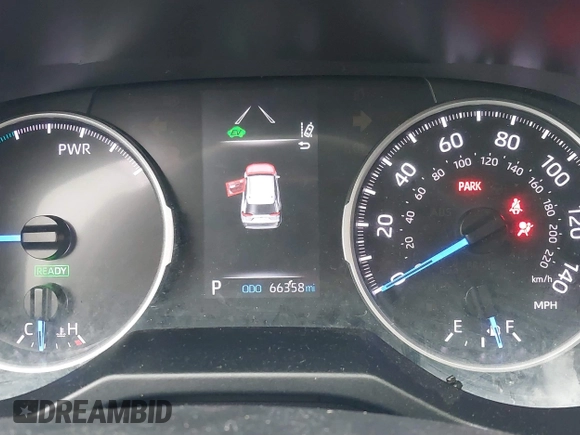 2021 Toyota RAV4 Hybrid XLE with VIN JTMRWRFVXMD127527, listed as a IAAI auction lot 41568988 with 66,358 mi miles. Bid and sale history available at carsss.com. Image 15.