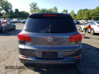 2016 Volkswagen Tiguan SE with VIN WVGBV7AX6GW052539, listed as a Copart auction lot 70010574 with 124,622 mi miles and Clean Title. Bid and sale history available at DreamBid. Image 6.