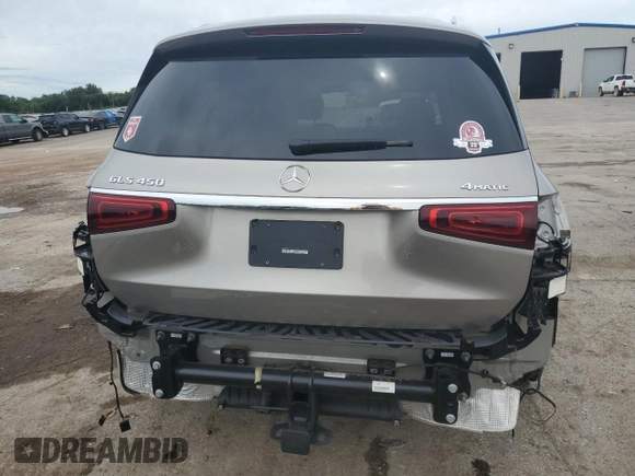 2022 Mercedes-Benz GLS 450 with VIN 4JGFF5KE3NA824618, listed as a Copart auction lot 61743144 with 8,251 mi miles and Salvage Title. Bid and sale history available at DreamBid. Image 6.