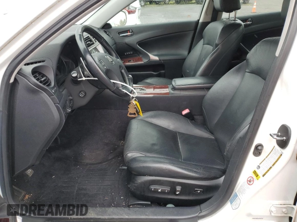 2008 Lexus IS 250 with VIN JTHCK262982027157, listed as a Copart auction lot 51836745 with 153,983 mi miles and Salvage Title. Bid and sale history available at carsss.com. Image 7.