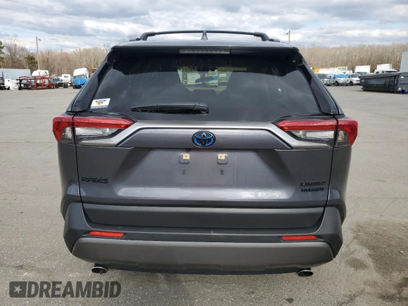 2020 Toyota RAV4 Hybrid Limited with VIN JTMDWRFV9LD066664, listed as a Copart auction lot 50167245 with 25,348 mi miles and Salvage Title. Bid and sale history available at carsss.com. Image 6.