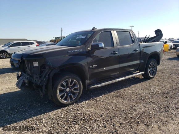2021 Chevrolet Silverado 1500 LT with VIN 3GCPWCEKXMG115795, listed as a Copart auction lot 73244044 with 0 mi miles and Salvage Title. Bid and sale history available at carsss.com. Image 1.