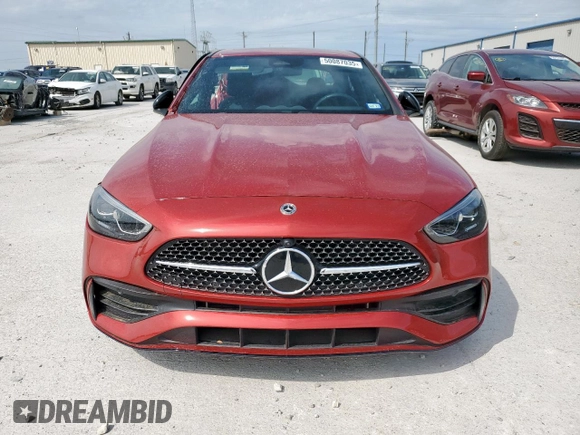 2023 Mercedes-Benz C 300 with VIN W1KAF4HB0PR109991, listed as a Copart auction lot 50087035 with 5,548 mi miles and Salvage Title. Bid and sale history available at DreamBid. Image 5.