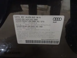 2016 Audi Q5 Premium с VIN WA1C2AFPXGA007344, выставлен на аукционе IAAI как лот 42452668 с пробегом 96 578 миль миль и . История ставок и продаж доступна на DreamBid. Изображение 9.