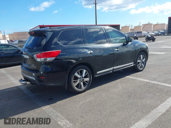 2014 Nissan Pathfinder SL with VIN 5N1AR2MM9EC639952, listed as a IAAI auction lot 42216892 with 140,253 mi miles. Bid and sale history available at carsss.com. Image 4.