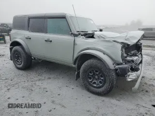 2023 Ford Bronco with VIN 1FMEE5DP5PLB08243, listed as a Copart auction lot 89197225 with 19,079 mi miles and Salvage Title. Bid and sale history available at DreamBid. Image 4.