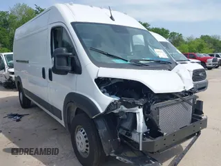 2025 Ram ProMaster Cargo with VIN 3C6MRVHG0SE545736, listed as a IAAI auction lot 42022112 with 683 mi miles and . Bid and sale history available at DreamBid. Image 1.