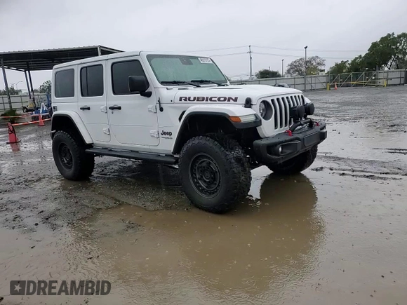 2021 Jeep Wrangler Unlimited Rubicon with VIN 1C4HJXFG0MW521638, listed as a Copart auction lot 48973725 with 41,695 mi miles and Salvage Title. Bid and sale history available at carsss.com. Image 12.