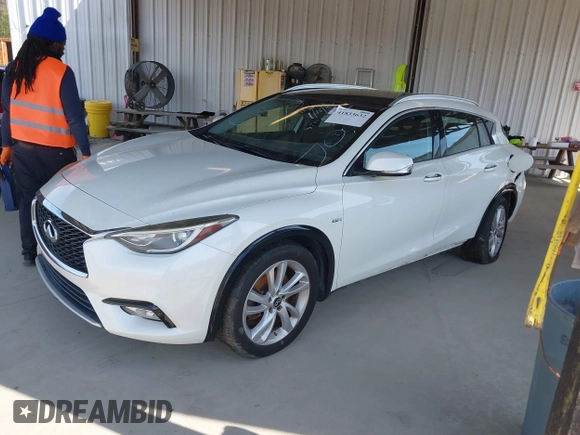 2017 Infiniti QX30 with VIN SJKCH5CP5HA028956, listed as a IAAI auction lot 41833632 with 110,142 mi miles and . Bid and sale history available at DreamBid. Image 18.