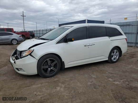 2013 Honda Odyssey Touring with VIN 5FNRL5H92DB007800, listed as a Copart auction lot 50518975 with 164,485 mi miles and Salvage Title. Bid and sale history available at carsss.com. Image 1.