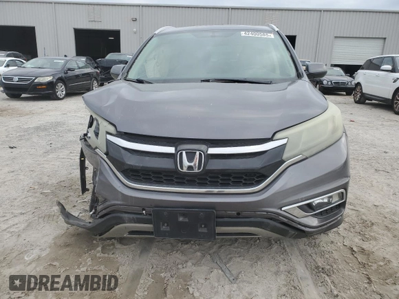 2015 Honda CR-V EX-L with VIN 2HKRM4H78FH666992, listed as a Copart auction lot 42400585 with 155,445 mi miles and Salvage Title. Bid and sale history available at carsss.com. Image 5.