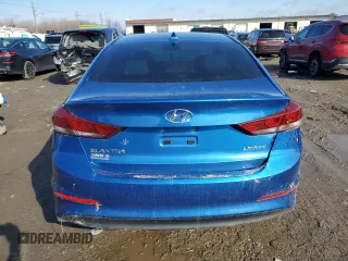 2017 Hyundai Elantra Limited with VIN 5NPD84LF2HH006608, listed as a Copart auction lot 46570005 with Not Provided miles and Salvage Title. Bid and sale history available at DreamBid. Image 6.