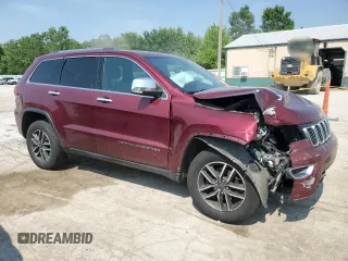 2020 Jeep Grand Cherokee Limited with VIN 1C4RJFBG9LC340171, listed as a Copart auction lot 60220535 with 95,647 mi miles and Salvage title. Bid and sale history available at DreamBid. Image 4.