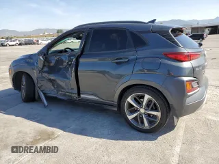 2020 Hyundai Kona Ultimate with VIN KM8K53A59LU485852, listed as a Copart auction lot 52358055 with 53,777 mi miles and Salvage Title. Bid and sale history available at carsss.com. Image 2.