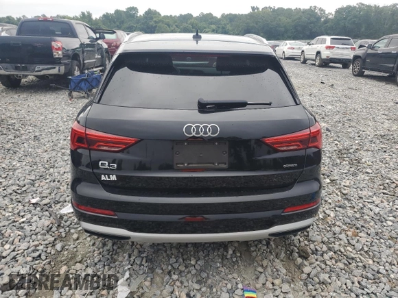 2020 Audi Q3 Premium with VIN WA1AECF35L1088335, listed as a Copart auction lot 65602815 with 53,926 mi miles and Salvage title. Bid and sale history available at DreamBid. Image 6.