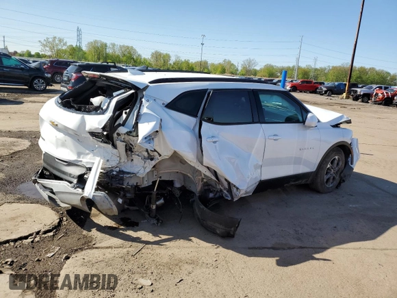 2024 Chevrolet Blazer LT with VIN 3GNKBCR41RS236051, listed as a Copart auction lot 56114425 with 18,269 mi miles and Salvage title. Bid and sale history available at DreamBid. Image 3.