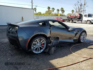 2017 Chevrolet Corvette Z06 3LZ with VIN 1G1YU2D63H5602397, listed as a Copart auction lot 47068345 with 45,752 mi miles and Salvage Title. Bid and sale history available at carsss.com. Image 3.