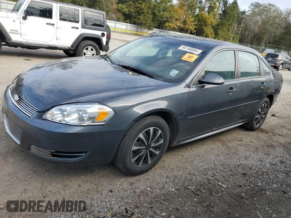 2011 Chevrolet Impala LS Fleet with VIN 2G1WF5EK1B1266613, listed as a Copart auction lot 84100084 with 157,390 mi miles and Salvage Title. Bid and sale history available at DreamBid. Image 1.